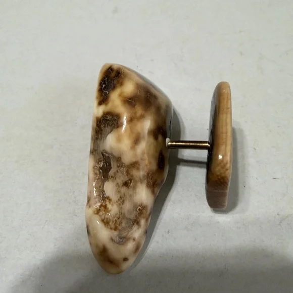 Scrimshaw wildlife engraving on a portion of a Whale’s tooth - Picture 4 of 6